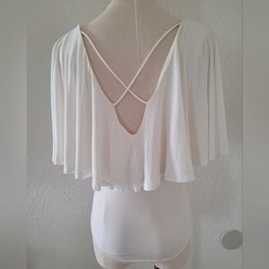 Ruffled cute top.  size:M